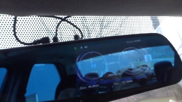 Обзор зеркала видеорегистратора + gps радар. НЕОБЫЧНОЕ ПОДКЛЮЧЕНИЕ!!! смотреть онлайн