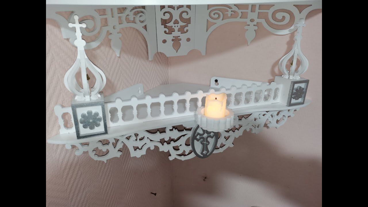 Сборка угловой полки с куполами и колокольчиками смотреть онлайн