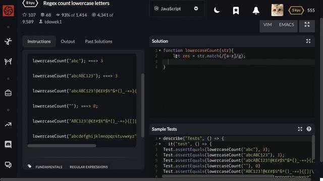 Codewars Regex count lowercase letters смотреть онлайн