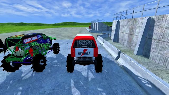 BeamNG.Drive Monster Jam Mini; Mud Madness 1 Freestyle! смотреть онлайн