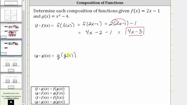 Determine f(f(x)) and g(g(x)) with Linear and Quadratic Functions смотреть онлайн