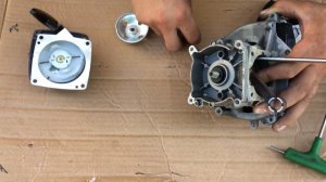 Сломался стартер не заводится мотокоса бензокоса триммер Замена регулировка