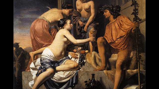 Prélude aux nymphes offrant du vin au jeune Bacchus смотреть онлайн