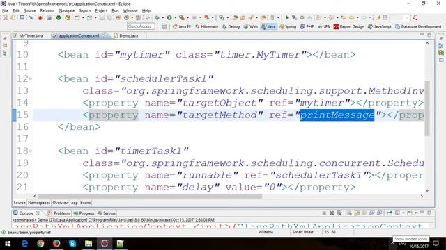 Timer in Spring Framework смотреть онлайн