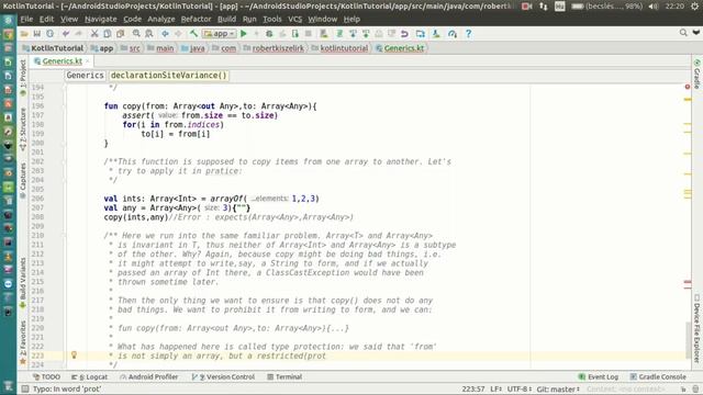 Android Kotlin Tutorial #093 - Generics - Use-site variance - Type projections смотреть онлайн