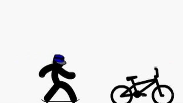 stick man skateboarding using flash mx 8 смотреть онлайн