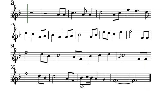 Brahms' Lullaby Flute Violin Sheet Music Backing Track Play Along Partitura