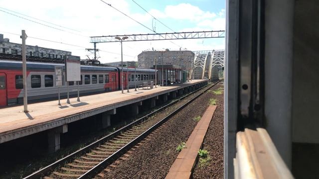 Поездка от Павелецкого вокзала до Нагатинской(Нижние Котлы) на электричке смотреть онлайн