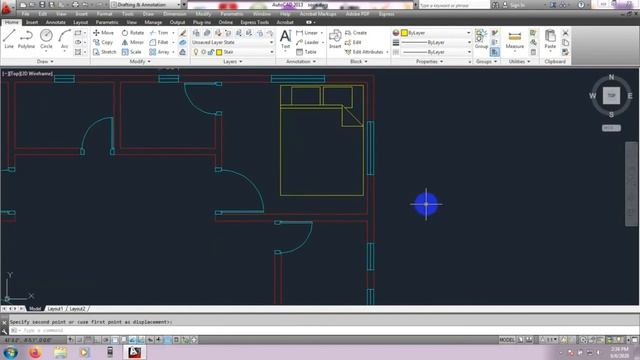 AutoCAD 2023 Tutorial In English | Basic Home Plan practice in AutoCAD | House layout Plan Part-05 смотреть онлайн