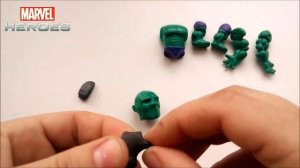 Real Superhero Hulk, Batman,C America.Как Слепить Халка из Пластилина.How To Make a Hulk with Clay