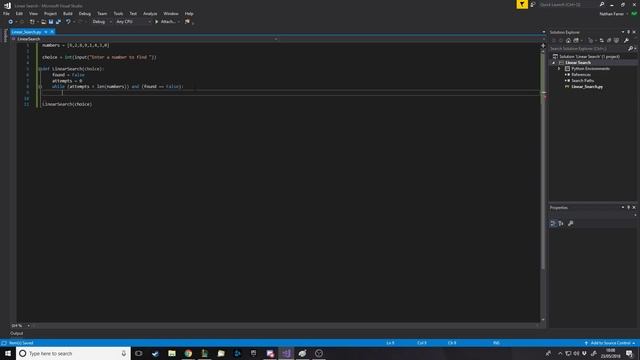Python Search Algorithms - Linear Search смотреть онлайн