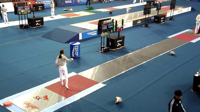 15.03.29 T16 HWANG Seona(KOR) vs MARTON Anna(HUN) - 2015 Seoul Fencing WS Grand Prix смотреть онлайн