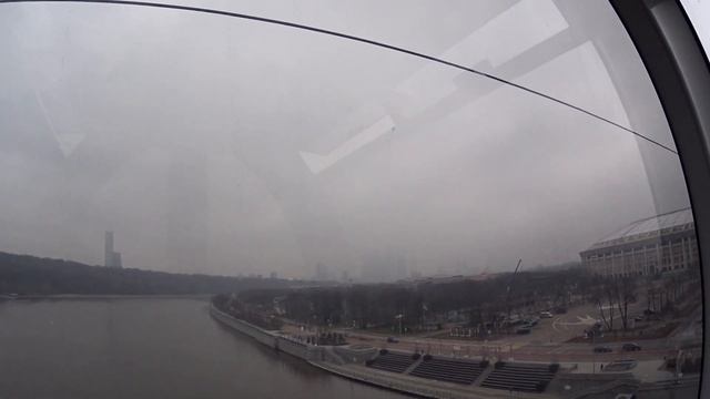 #5.Полёт над Москвой-рекой! ? Московская канатная дорога «Лужники-Воробьёвы горы», поездка в кабинк смотреть онлайн