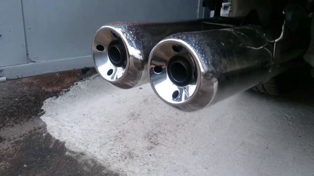 замена  глушителя E 34 на глушаки от мотоцикла Kawasaki Zzr1400