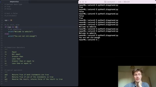Python from Scratch #3 Flow Control - if, elif, else смотреть онлайн