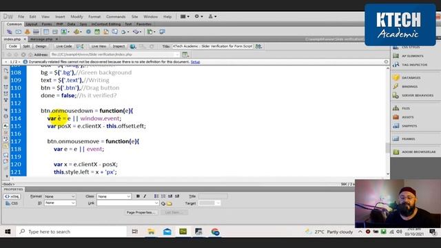 Slide Verification Form Security HTML - Jquery - Javascript - Ajax Script Tutorial [ Urdu / Hindi ] смотреть онлайн