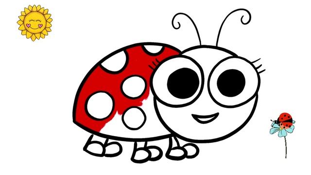 How to Draw a Cute Ladybug Easy / рисуем божью коровку смотреть онлайн