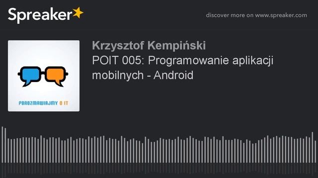 POIT 005: Programowanie aplikacji mobilnych na Androida (Android) смотреть онлайн