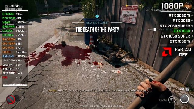 Dead Island 2 | GTX 1050 Ti | GTX 1650 S | GTX 1660 | RTX 2060 S | RTX 3050 | RTX 3060 Ti | R5 5600 смотреть онлайн