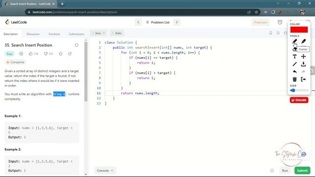 35. Search Insert Position | Detailed Explanation | Java Code | LeetCode смотреть онлайн