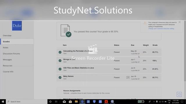 Coursera Answers: Java Programming Solving Problem with Software смотреть онлайн
