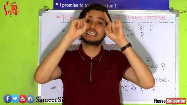 Future Perfect Continuous Tense | Part-12| Will have been |Sameer Sir || American Institute, Bhopal смотреть онлайн