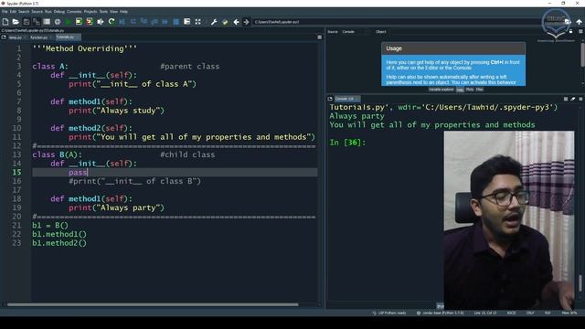 L33 | Python OOP | Inheritance | Method Overriding | Bangla смотреть онлайн