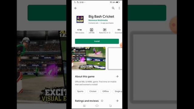 Top 5 Best Mobile Cricket Games..... смотреть онлайн