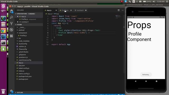 React-Native tutorial #9 Props смотреть онлайн