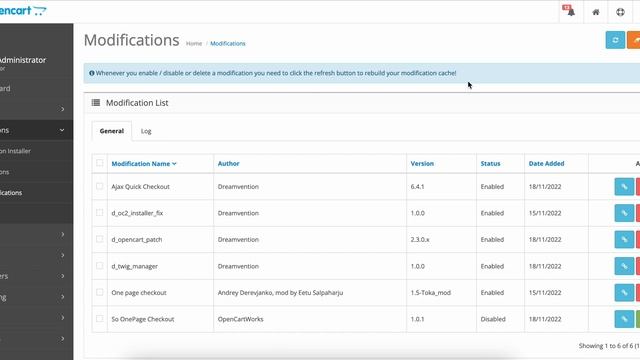 Opencart 2 - How to clear cache смотреть онлайн