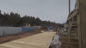 Садовая дорожка на винтовых сваях.Часть 2