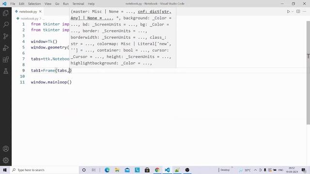 Notebook (Tabs) in tkinter | Python Tkinter GUI Tutorial part30 смотреть онлайн