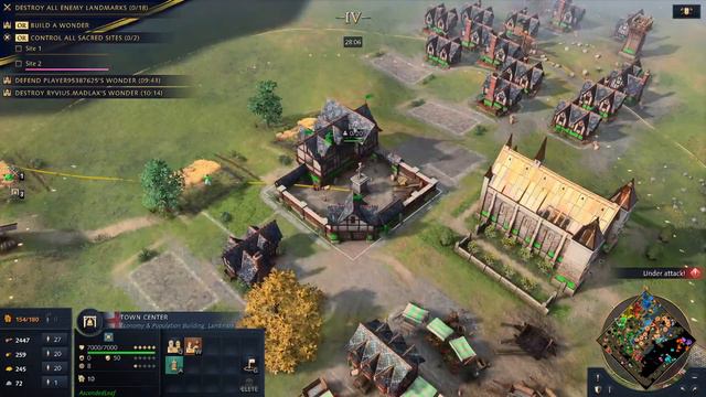 Age of Empires 4 Online Multiplayer - English Noob #4- 4V4s смотреть онлайн