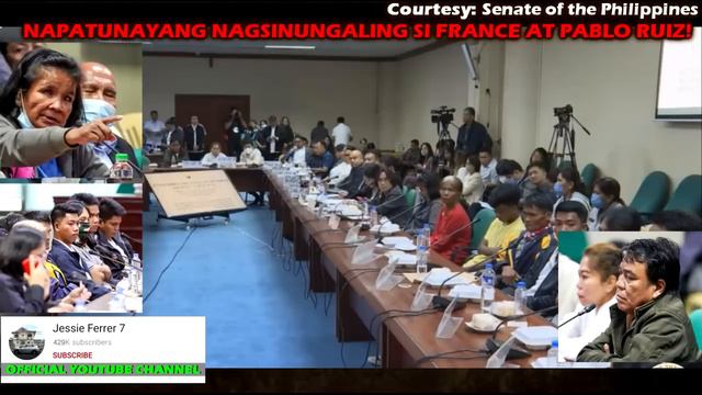 ELVIE KASAMBAHAY VERGARA SENATE HEARING KULONG SI FRANCE AT PABLO RUIZ! Idol Raffy Tulfo In Action смотреть онлайн