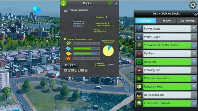 Cities: Skylines Dev Diary Review - Part 8 ► Districts and Policies ◀ [With Subtitles] смотреть онлайн