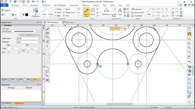T-Flex CAD 15 2D - Exercise 43 смотреть онлайн