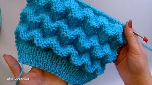 СУПЕР ОБЪЕМ РЕЛЬЕФНЫЙ УЗОР СПИЦАМИ 131 Вязание Узоры спицами