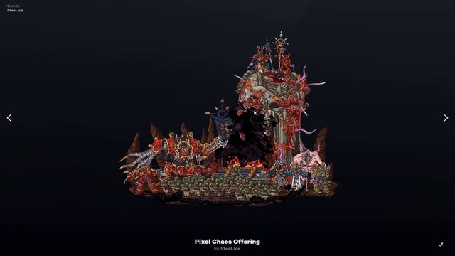 Warhammer art - Пиксельная анимация от SteelJoe смотреть онлайн