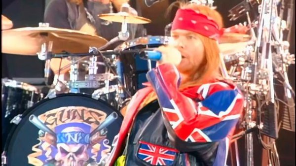 Guns N' Roses - Paradise City (Tribute, Freddie Mercury - Wembley, 1992) 4K, 60 fps