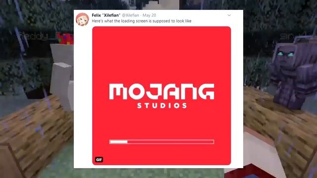 NEW Minecraft Mojang Studios Loading Screen & New Mojang Studios Logo