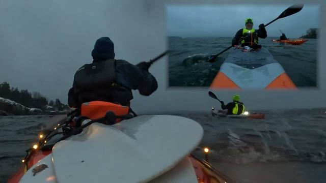 Itiwit X500 & sea kayak in ROUGH WATER! | Winter kayaking with inflatable kayak & Prijon Touryak 50 смотреть онлайн