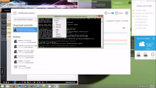 Pushing to Cloudbees Using Git SSH смотреть онлайн