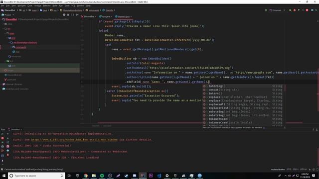 Java Discord API(JDA) ep. 9 - User Info Command смотреть онлайн