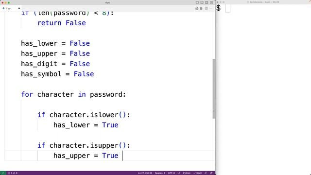 Check If A Password Is Valid | Python Example смотреть онлайн