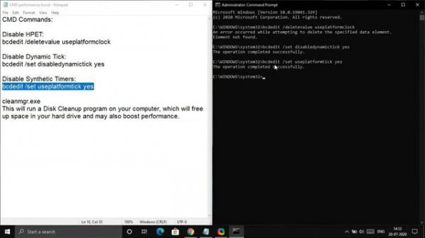 Best CMD commands to improve Performance and FPS in any Game