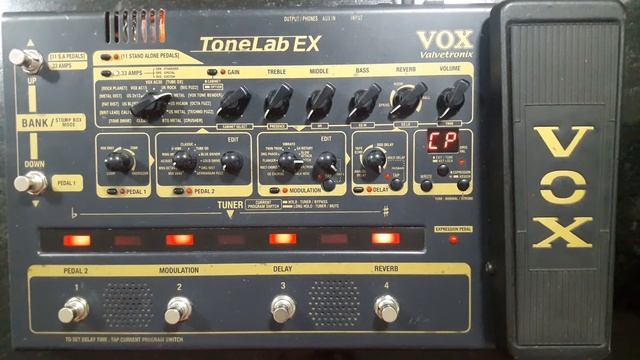 VOX Tonelab EX Valvetronix Reset (reiniciar pedaleira Vox) смотреть онлайн