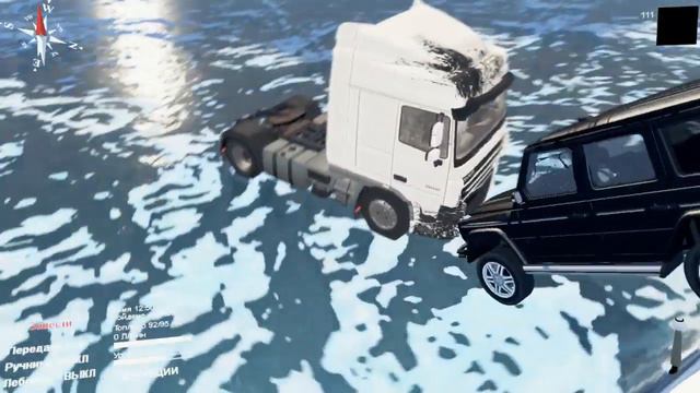 Spintires- НАЧАЛЬНИК ЕДЕТ ВЫРУЧАТЬ ДАЛЬНОБОЙЩИКА ПОПАВШЕГО В БЕДУ! смотреть онлайн