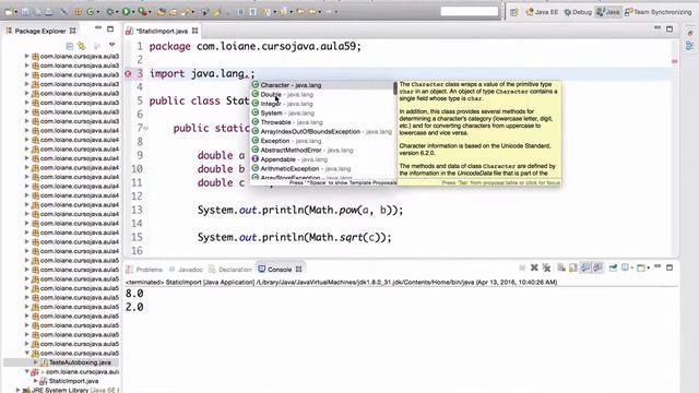Curso de Java 59: Importação estática (static import) смотреть онлайн