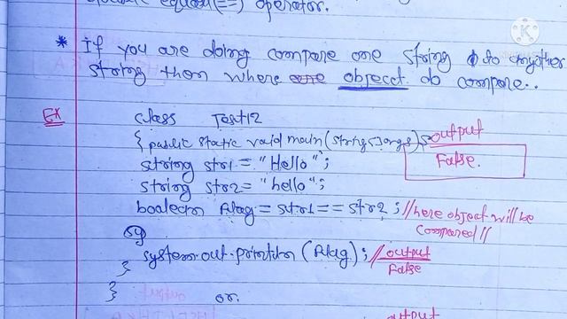 double equal "==" operator of string class|lec-16| String Handling in java | AndrojavaOfficial смотреть онлайн