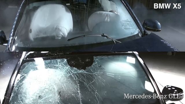 BMW X5 vs Mercedes GLE – Crash Test Comparison смотреть онлайн